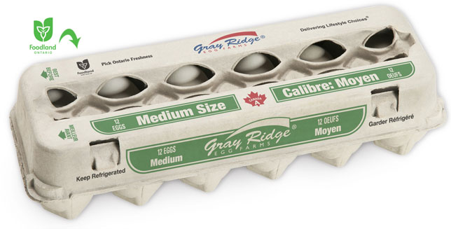 Gray Ridge Medium White Eggs