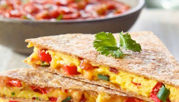 Crispy Breakfast Quesadillas