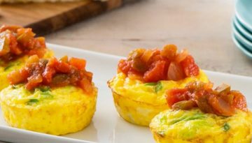 Muffin Tin Frittatas with Salsa