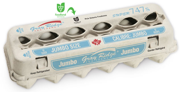 Gray Ridge Jumbo White Eggs